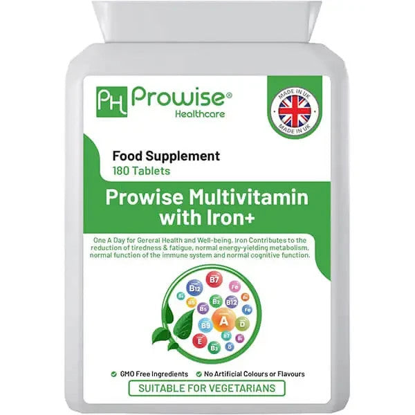 Multivitamin & Iron 180 Tablets (6 Months Dose) Immune Support by Prowise