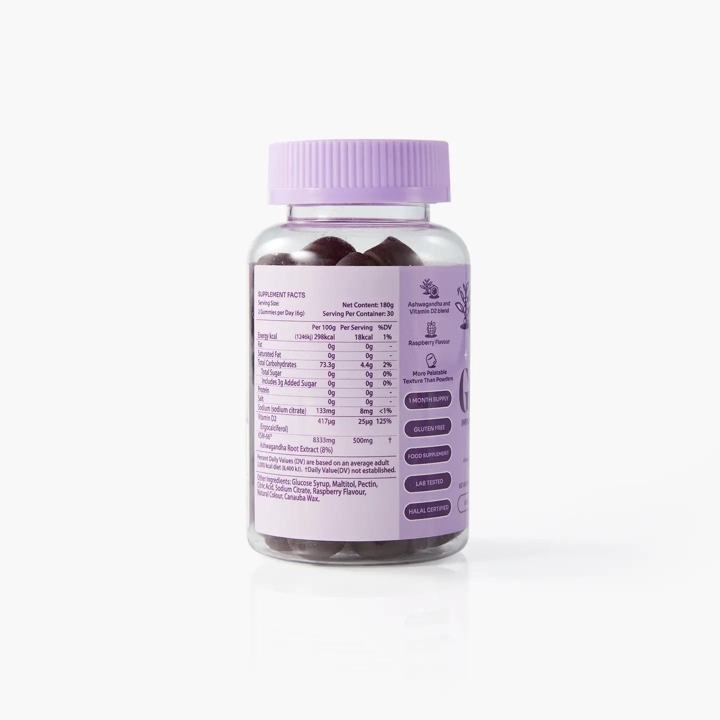 Myga Ashwagandha Gummies – Vegan Raspberry Wellness Boost