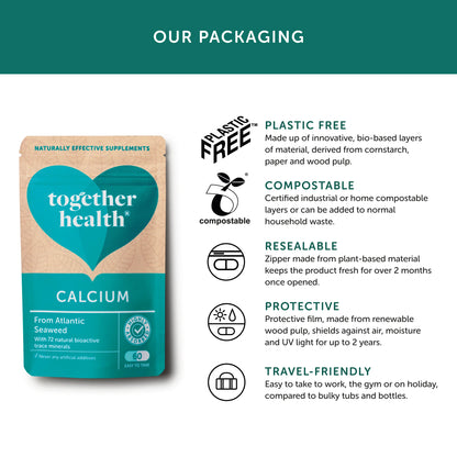 Together Health Seaweed Calcium - 72 Trace Minerals - 60 Vegan Capsules