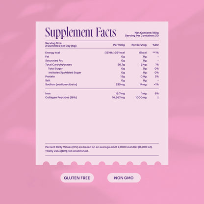 Myga Collagen Gummies – Strawberry Beauty & Energy Boost