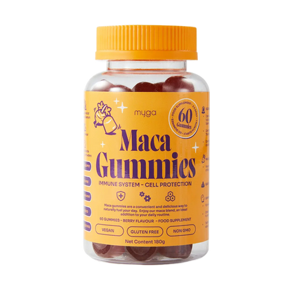 Myga Maca Gummies – Vegan Berry Energy & Balance Support