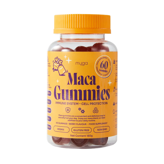 Myga Maca Gummies – Vegan Berry Energy & Balance Support