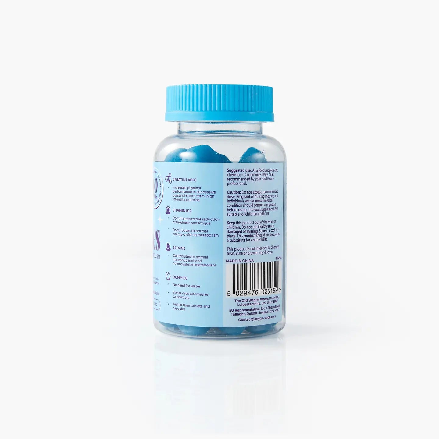 Myga Creatine Gummies – Blueberry Energy & Recovery Support