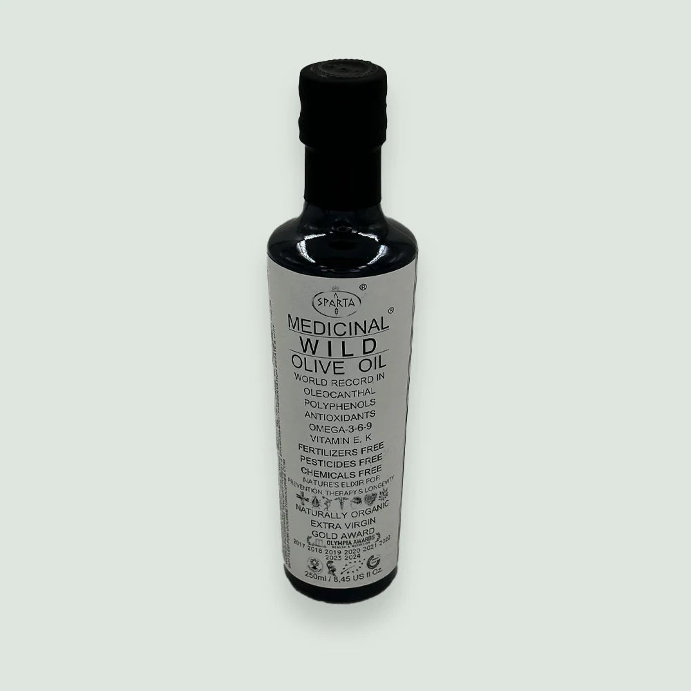 Sparta White Label - Medicinal Organic Wild Extra Virgin Olive Oil