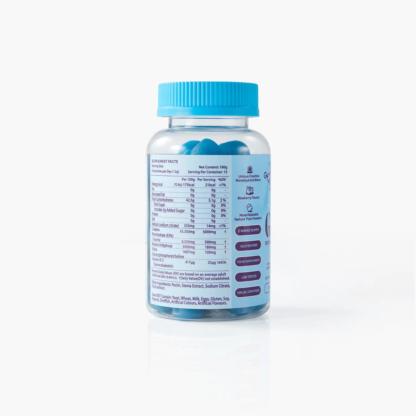 Myga Creatine Gummies – Blueberry Energy & Recovery Support