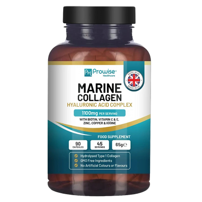 Prowise Marine Collagen with Hyaluronic Acid Complex 1100mg  90 Capsules