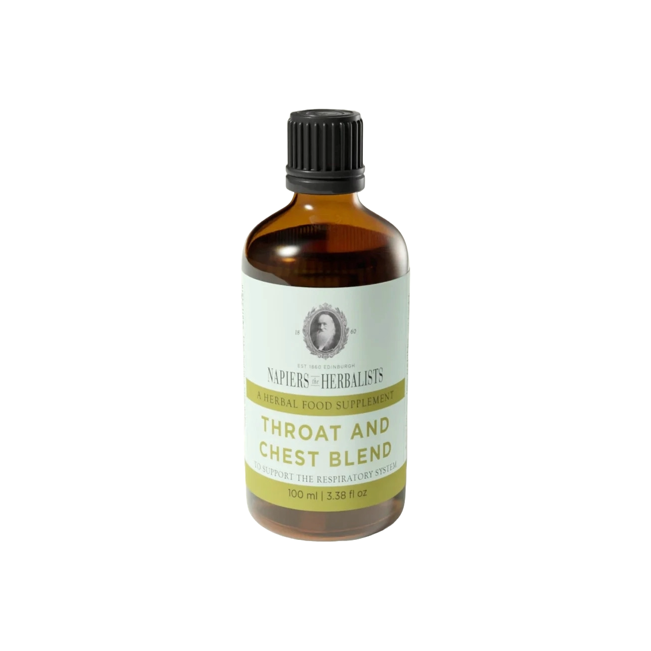 Napiers Throat & Chest Blend 100ml  Respiratory Support Marshmallow Root & Thyme