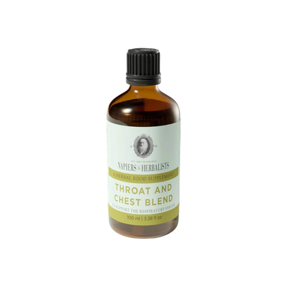 Napiers Throat & Chest Blend 100ml  Respiratory Support Marshmallow Root & Thyme