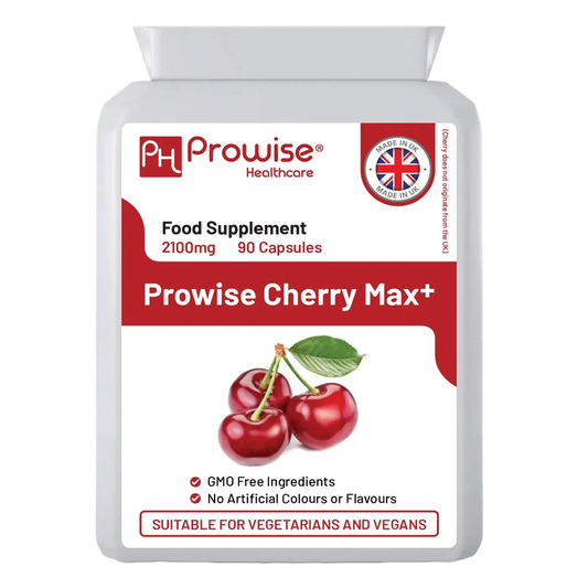 Cherry Max+ 2100mg 90 Vegan Capsules High Strength - Prowise Healthcare