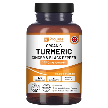 Organic Turmeric 1440mg with Black Pepper & Ginger