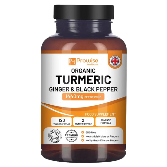 Organic Turmeric 1440mg with Black Pepper & Ginger