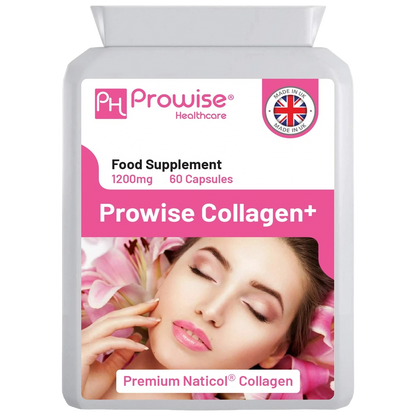 Marine Collagen+ 1200mg – 60 Capsules | UK Made by Prowise