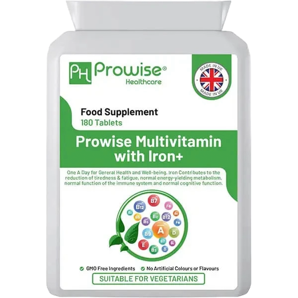 Multivitamin & Iron 180 Tablets (6 Months Dose) Immune Support by Prowise