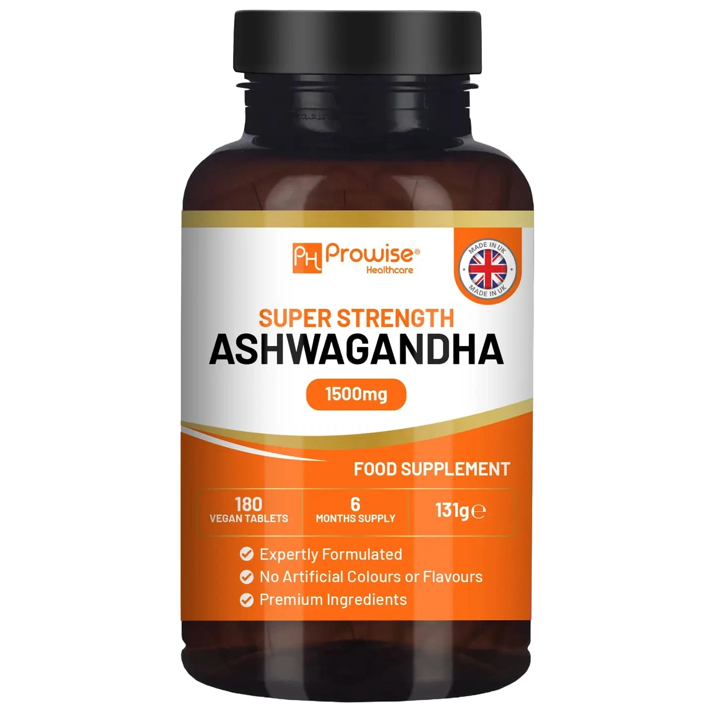 Ashwagandha 1500mg 180 Vegan Tablets