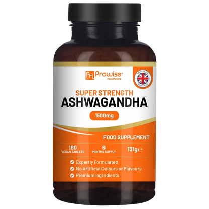 Ashwagandha 1500mg 180 Vegan Tablets