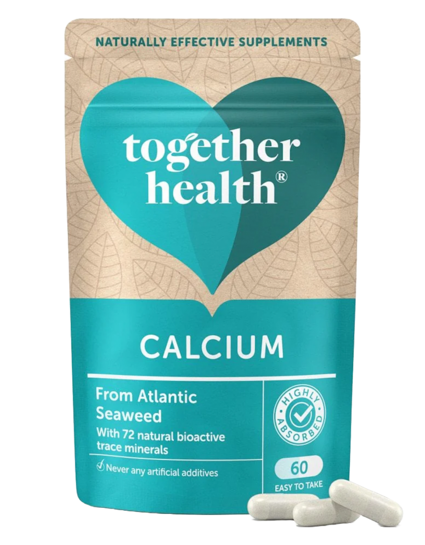 Together Health Seaweed Calcium - 72 Trace Minerals - 60 Vegan Capsules