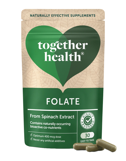 Together Health Folate 400 mcg from Spinach - 30 Capsules