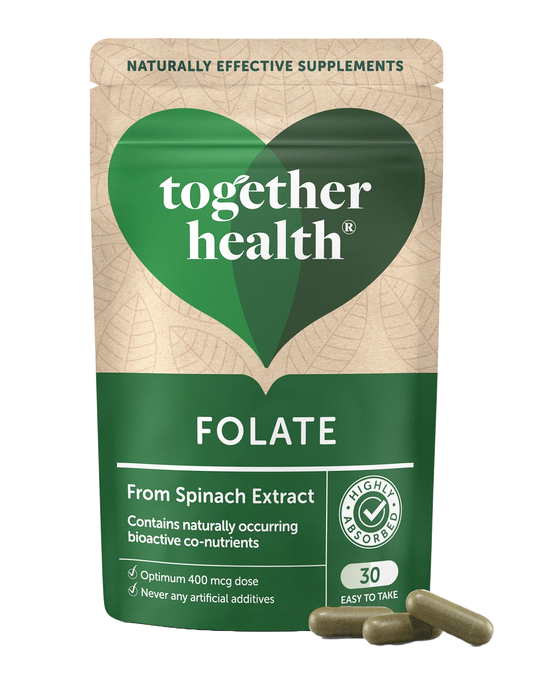 Together Health Folate 400 mcg from Spinach - 30 Capsules