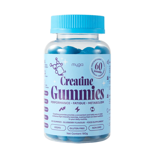 Myga Creatine Gummies – Blueberry Energy & Recovery Support