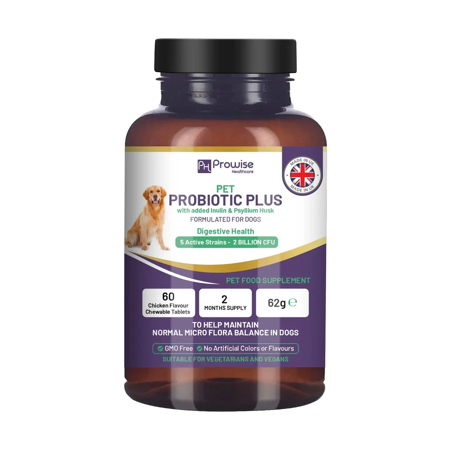 Pet Probiotic Plus with Added Inulin & Psyllium Husk 2 Billi