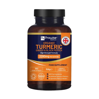 Prowise Organic Turmeric 2280mg High Strength Capsule with Black Pepper & Ginger
