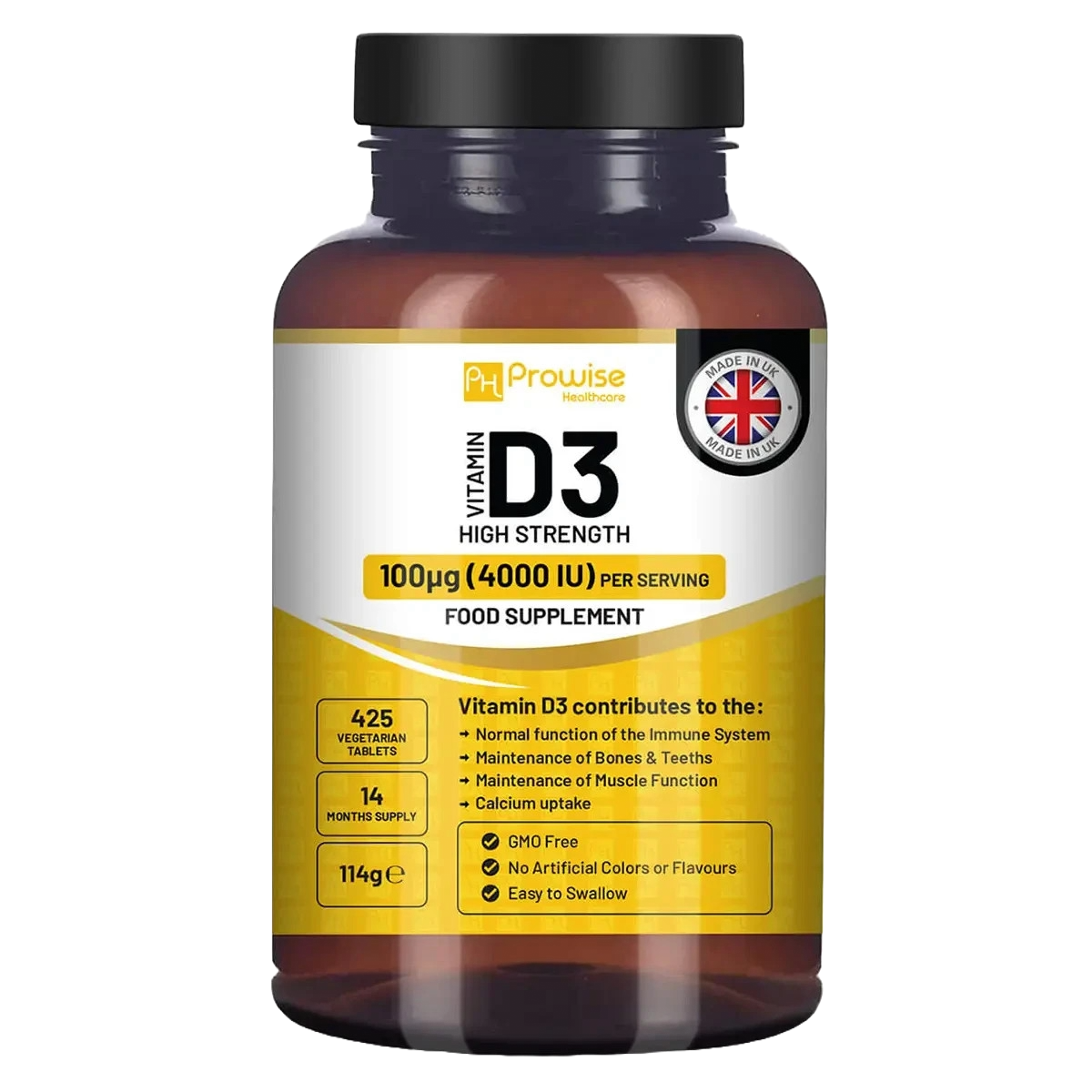 Vitamin D3 4000IU High Strength 425 Micro Tablets