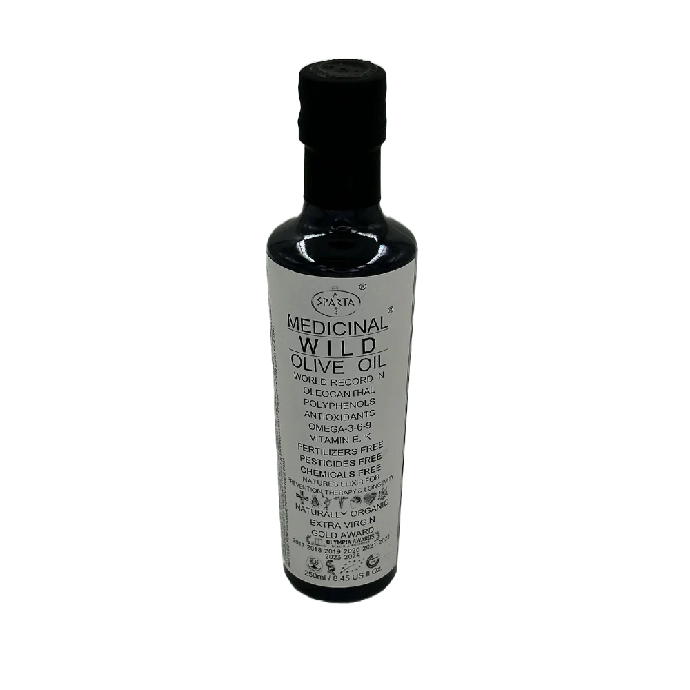 Sparta White Label - Medicinal Organic Wild Extra Virgin Olive Oil