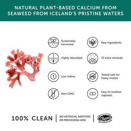 Together Health Seaweed Calcium - 72 Trace Minerals - 60 Vegan Capsules