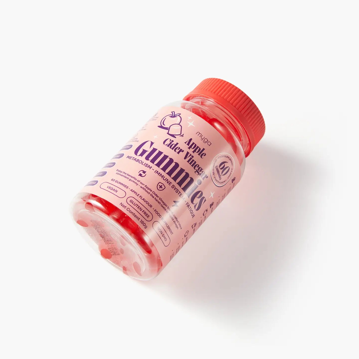 Myga Apple Cider Vinegar Gummies – Apple Flavour Metabolism & Energy Support
