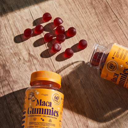 Myga Maca Gummies – Vegan Berry Energy & Balance Support