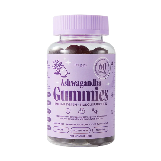 Myga Ashwagandha Gummies – Vegan Raspberry Wellness Boost