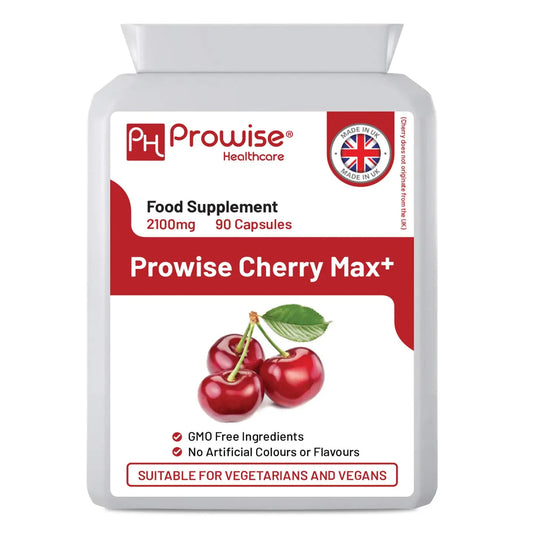 Cherry Max+ 2100mg 90 Vegan Capsules High Strength - Prowise Healthcare