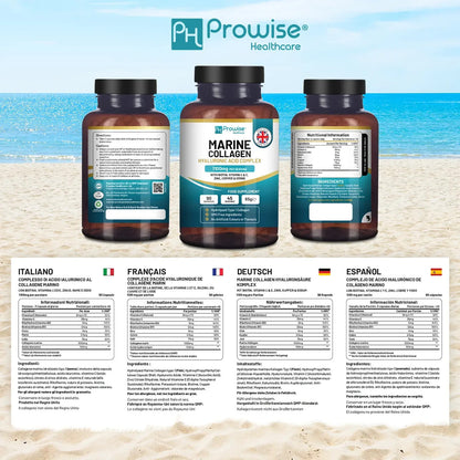 Prowise Marine Collagen with Hyaluronic Acid Complex 1100mg  90 Capsules