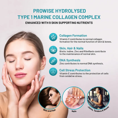 Prowise Marine Collagen with Hyaluronic Acid Complex 1100mg  90 Capsules