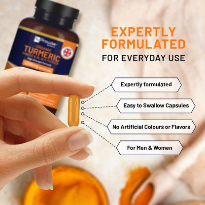 Prowise Organic Turmeric 2280mg High Strength Capsule with Black Pepper & Ginger