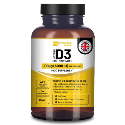 Vitamin D3 4000IU High Strength 425 Micro Tablets