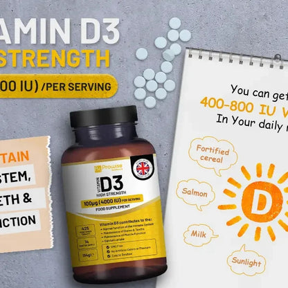 Vitamin D3 4000IU High Strength 425 Micro Tablets