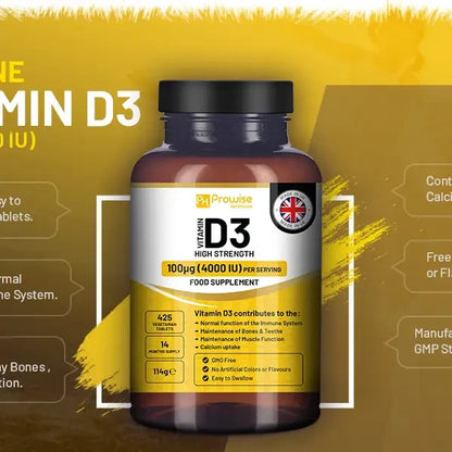 Vitamin D3 4000IU High Strength 425 Micro Tablets