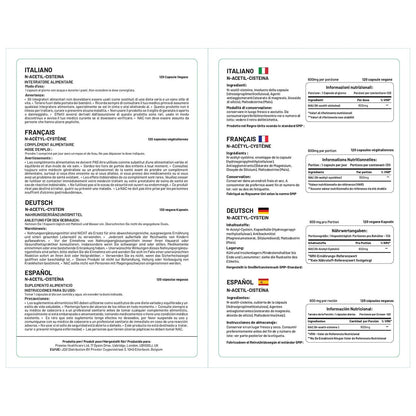 NAC N-Acetyl- Cysteine 600mg 120 Capsules - UK Manufactured | by Prowise
