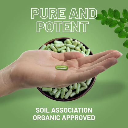 Organic Moringa Capsules 2000mg - 120 Vegan Moringa Leaves Capsules
