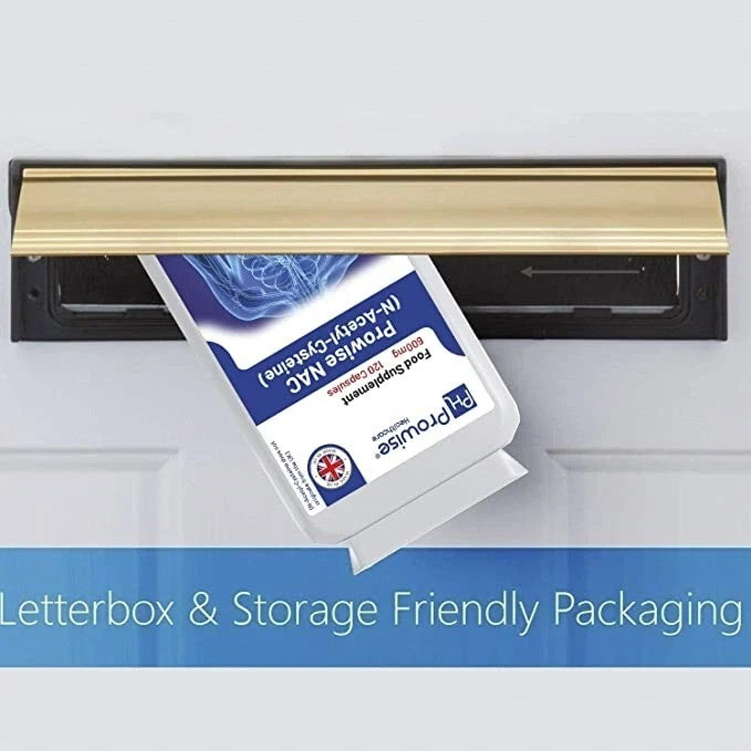 NAC N-Acetyl- Cysteine 600mg 120 Capsules - UK Manufactured | by Prowise