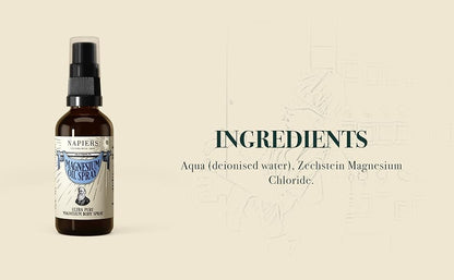Napiers Magnesium Oil Spray - High Strength Body Spray For Muscles And Sleep