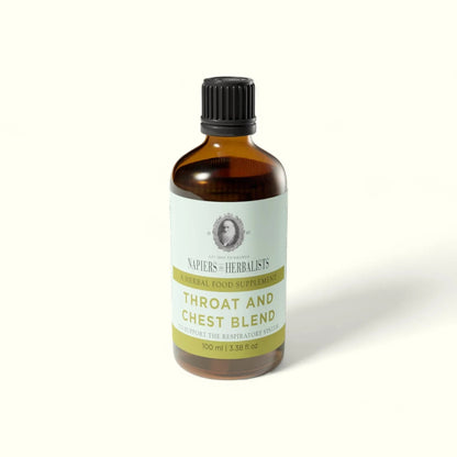 Napiers Throat & Chest Blend 100ml  Respiratory Support Marshmallow Root & Thyme