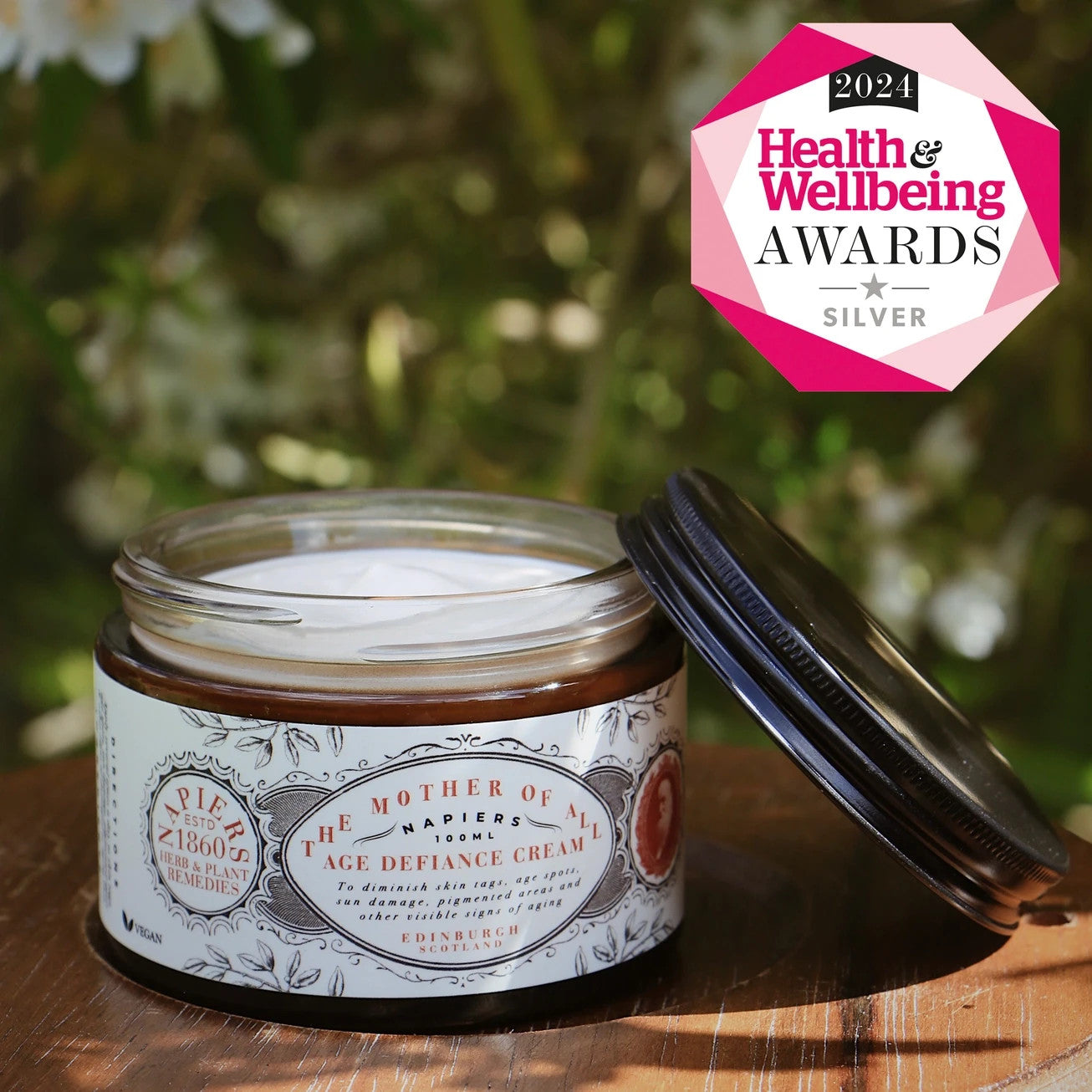 Napiers Age Defiance Cream - Hyaluronic Acid & Vitamin C - Natural Face Lift