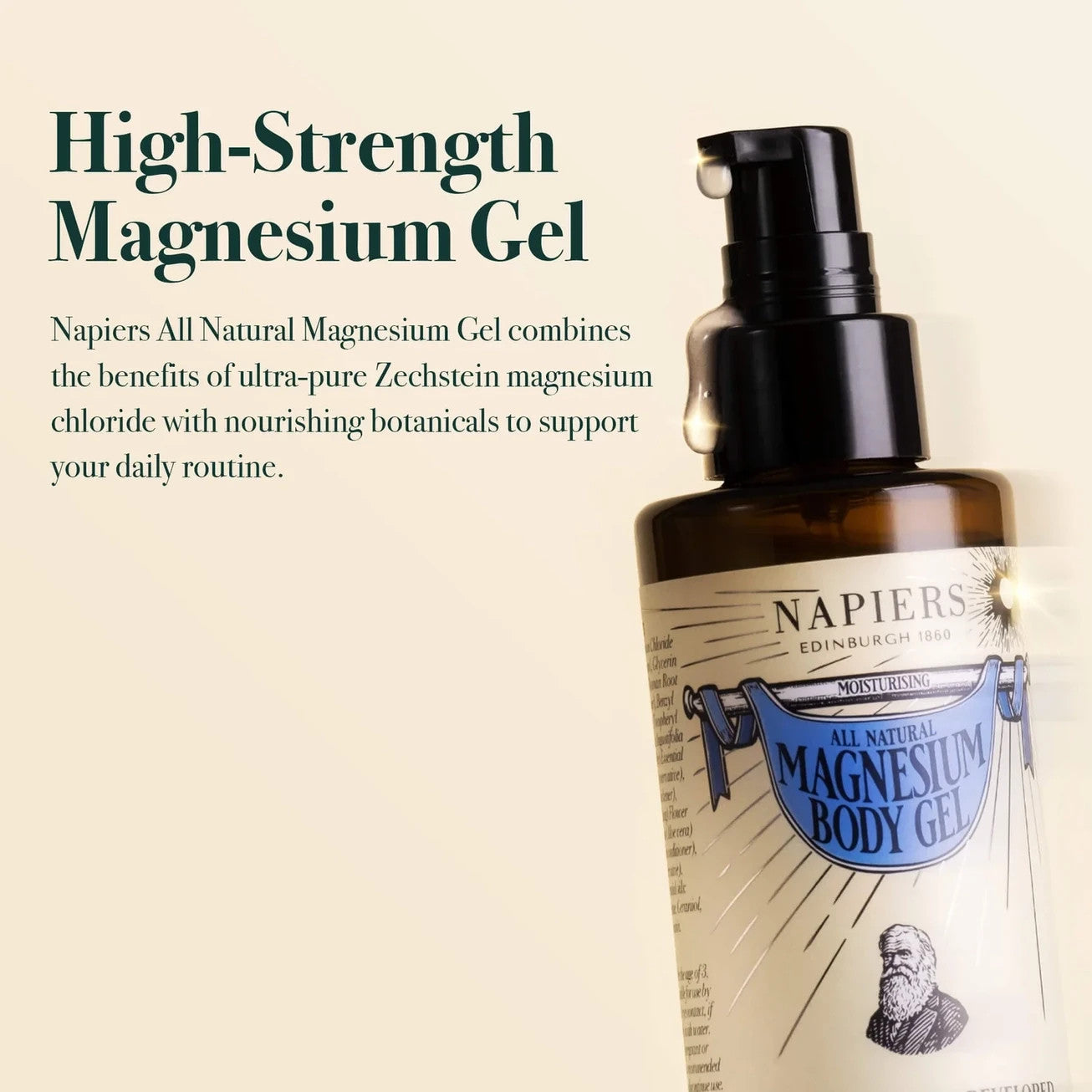 Napiers Magnesium Body Gel | High Strength 500mg | Natural Muscle & Sleep Suppor