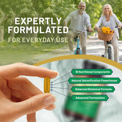 Advanced Livcare+ 60 Capsules Liver Cleanse Detox and Repair for Men and Women