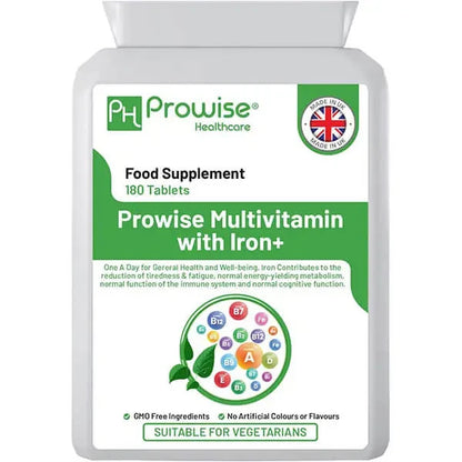 Multivitamin & Iron 180 Tablets (6 Months Dose) Immune Support by Prowise