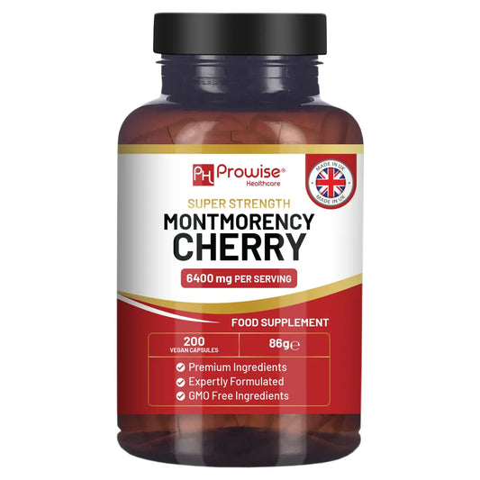 Montmorency Cherry 6400mg - 200 Tart Cherry Capsules Extract