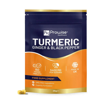 Turmeric Tablets 5400mg with Black Pepper, Ginger