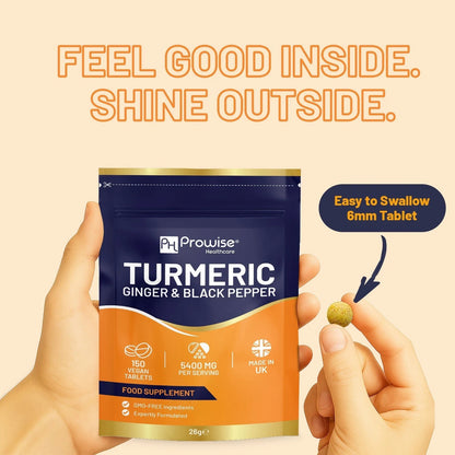 Turmeric Tablets 5400mg with Black Pepper, Ginger